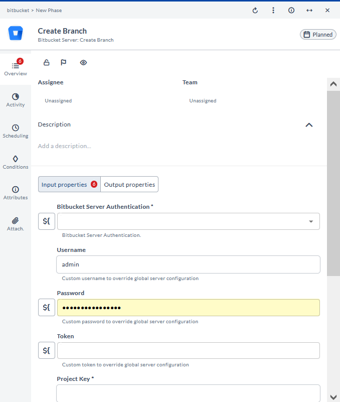 Create Branch task