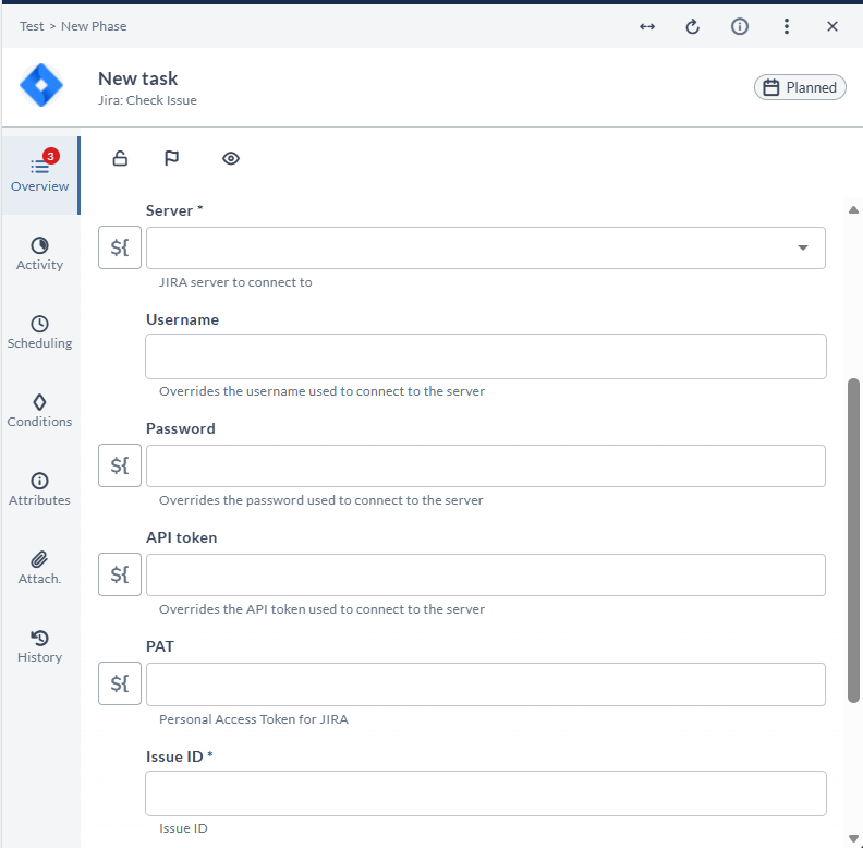 Check Issue task