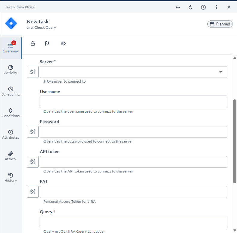 Check Query task