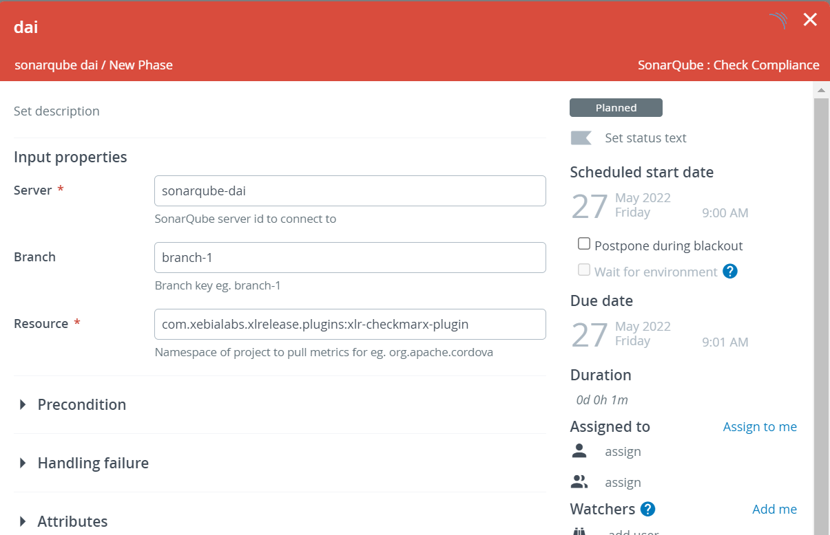 SonarQube Check Compliance task