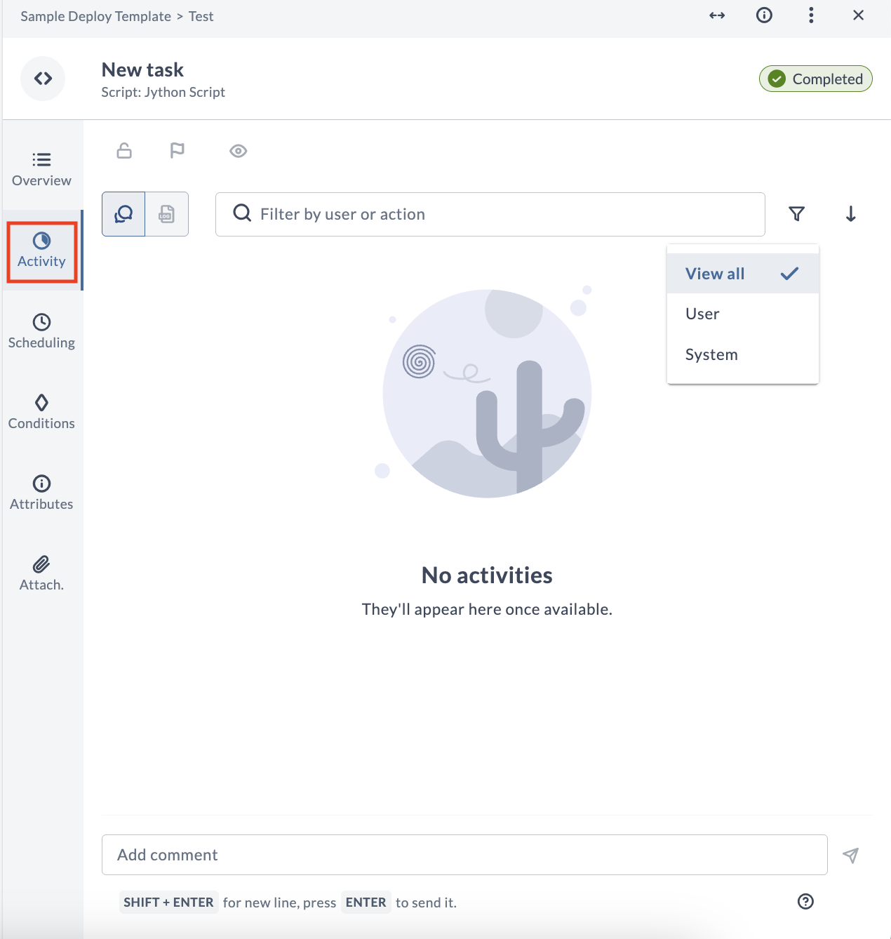 Activity Section