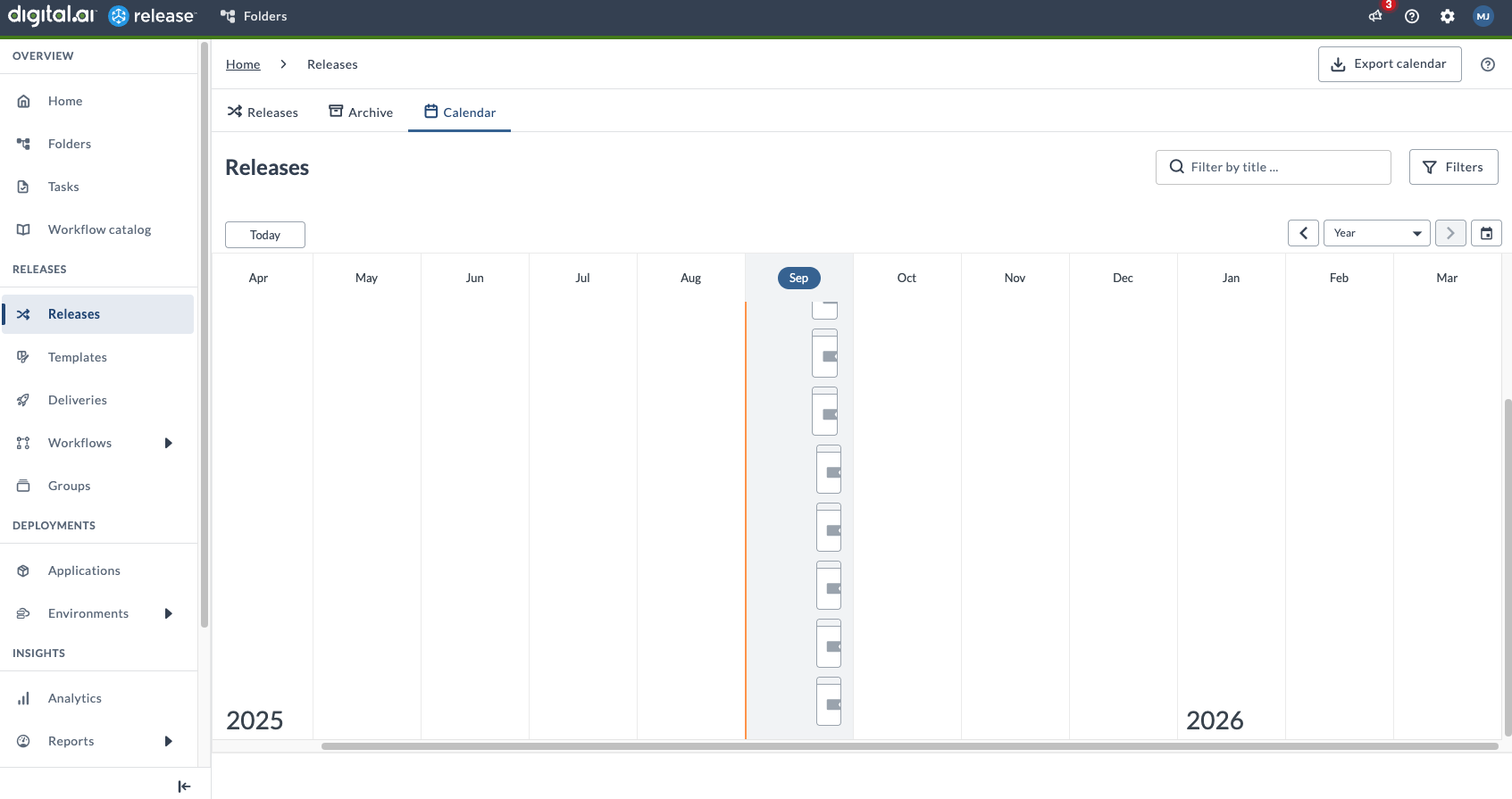 Calendar - Year View