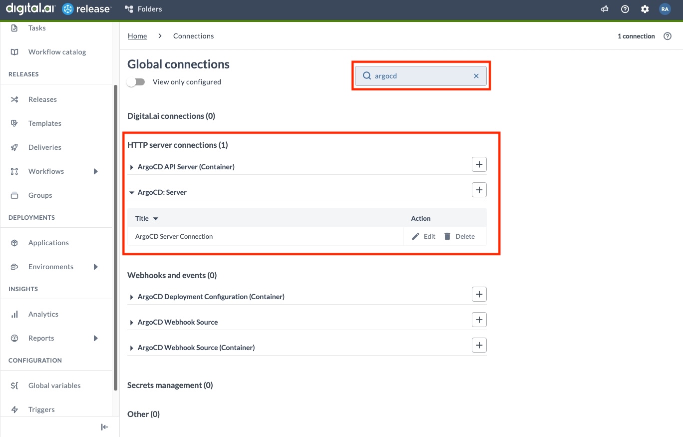 Connections Page with search