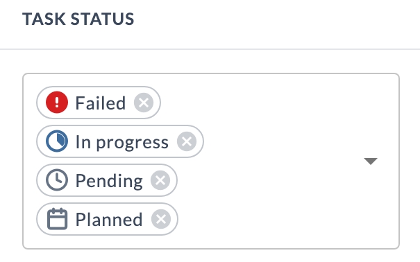 Task status filter
