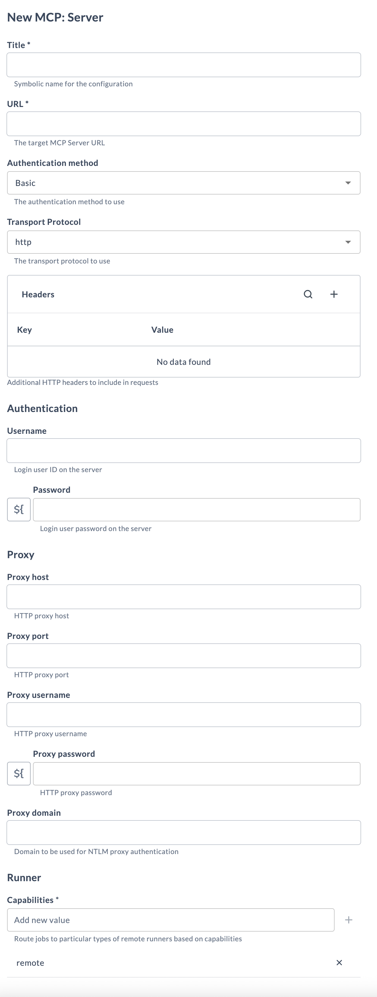 Create MCP Server Connection
