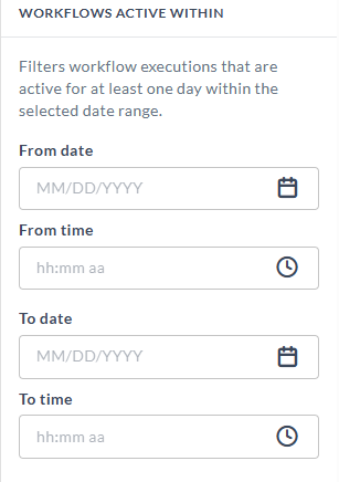 Workflows Active Within
