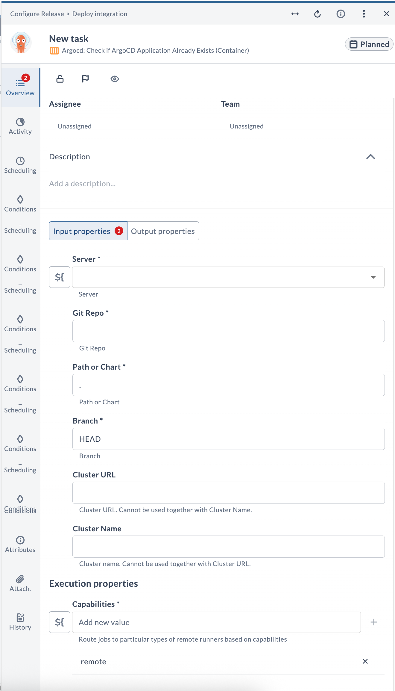 Check if ArgoCD Application Already Exists Input
