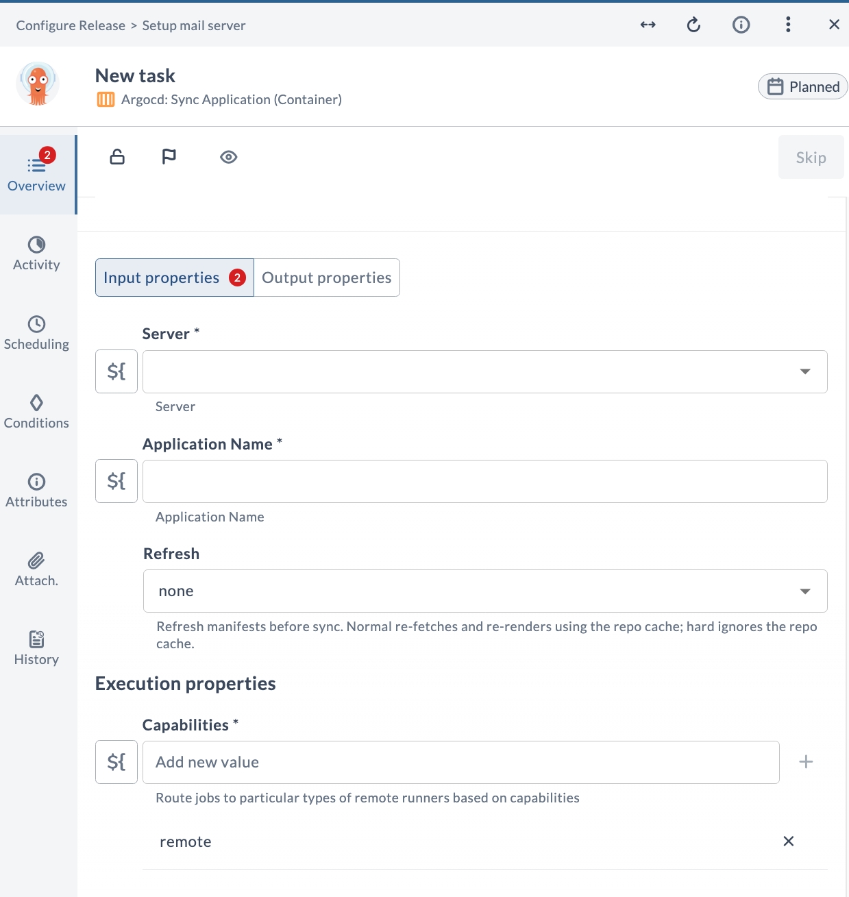 Sync Application Input