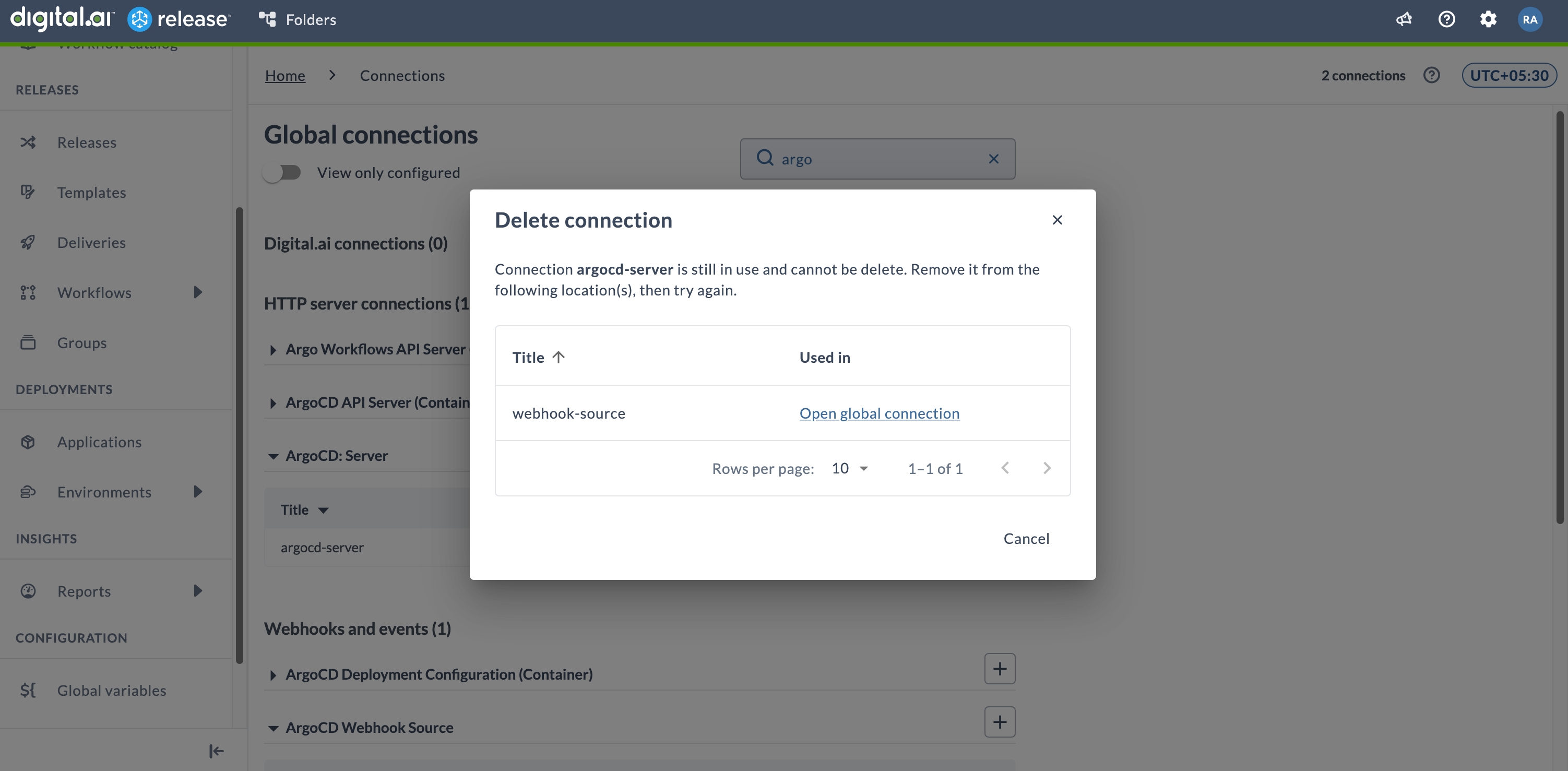 Referenced Connection Error