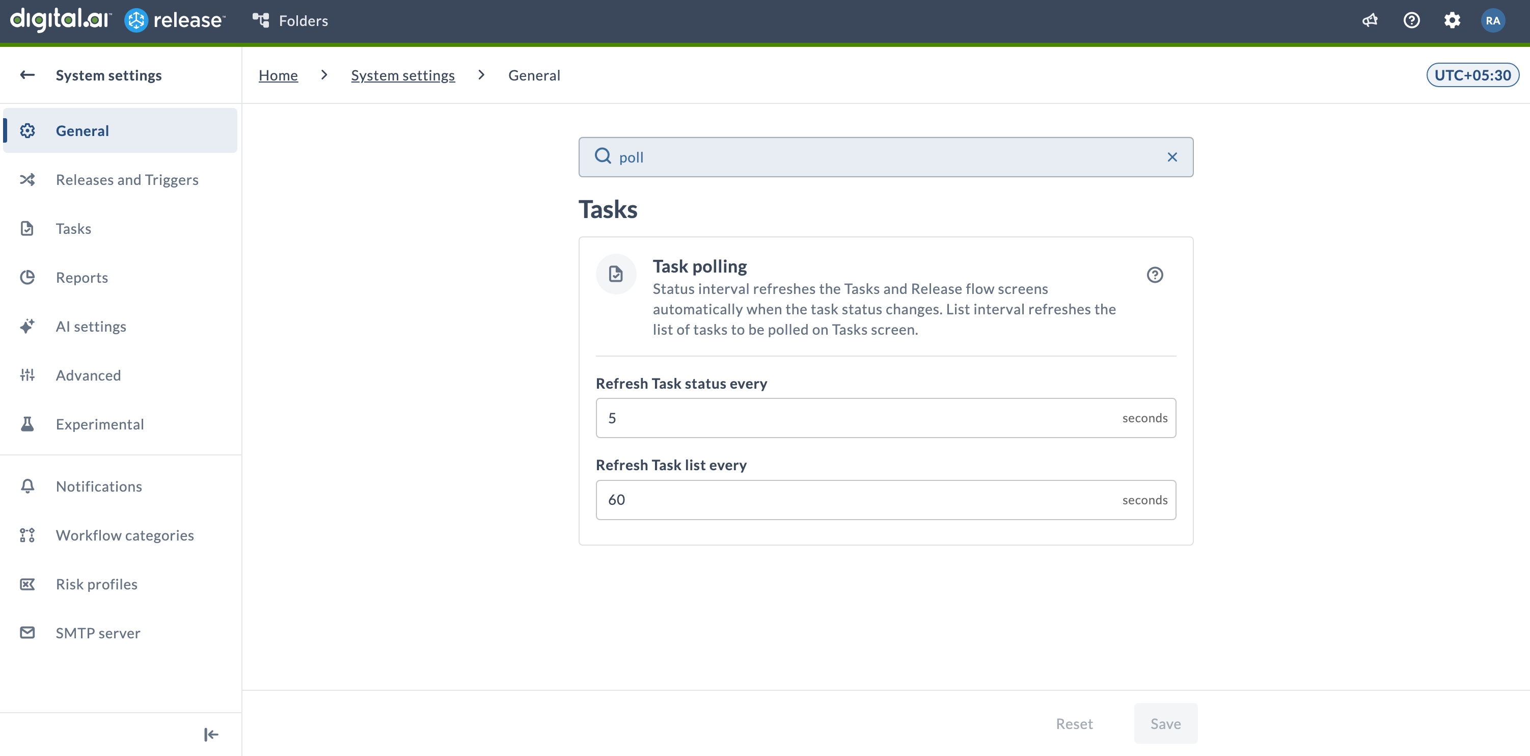 System Settings Global Search