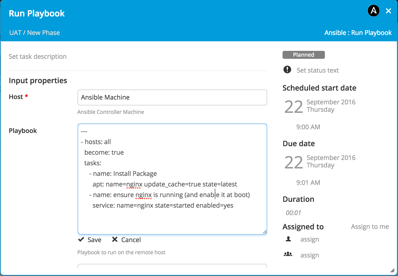 Ansible Run Playbook task with inline playbook