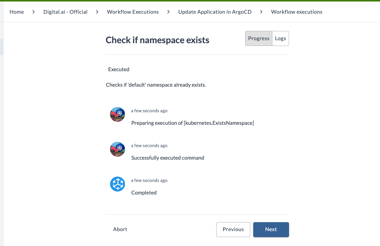 Check if namespace exists