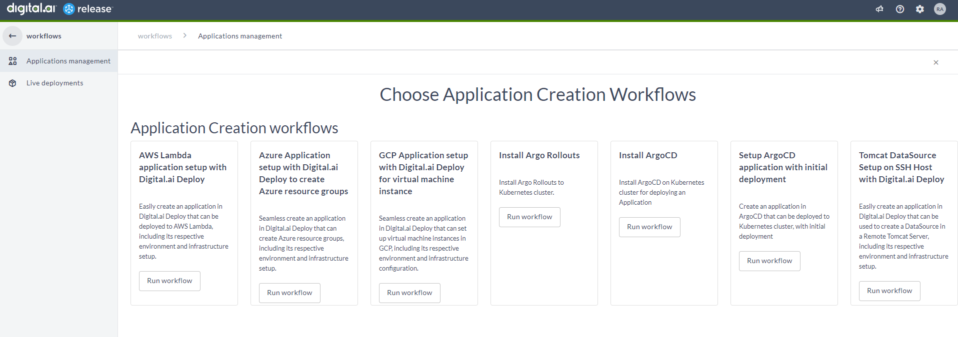 App Workflows