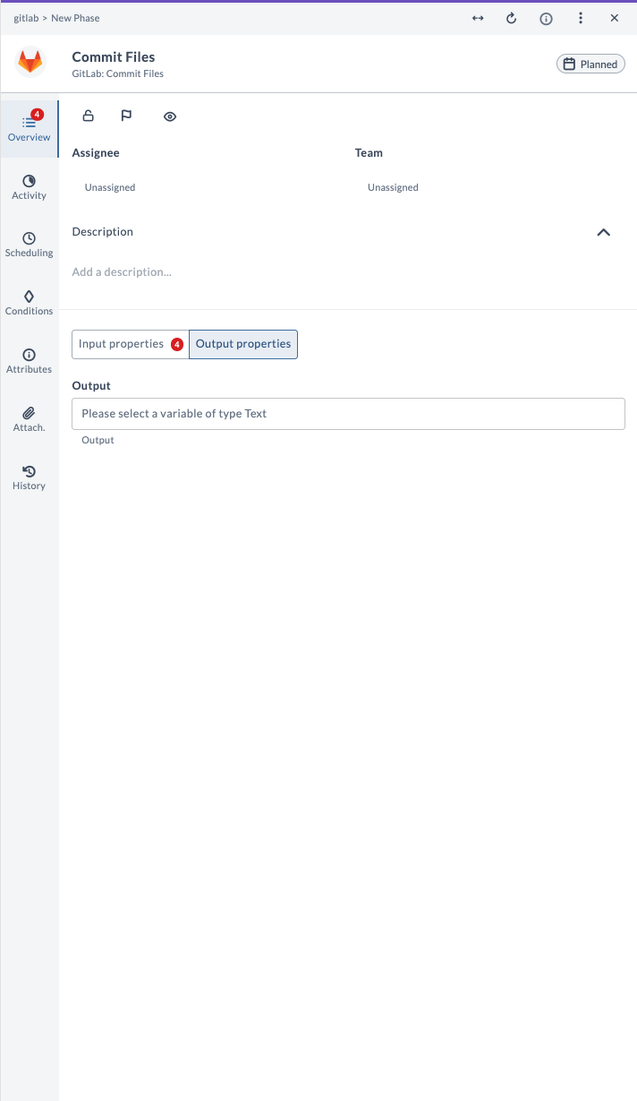 Commit Files Output