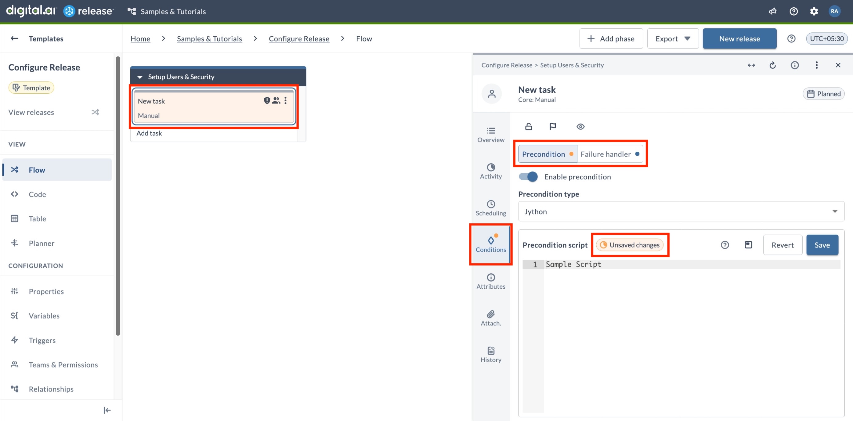Configuration Indicators Example