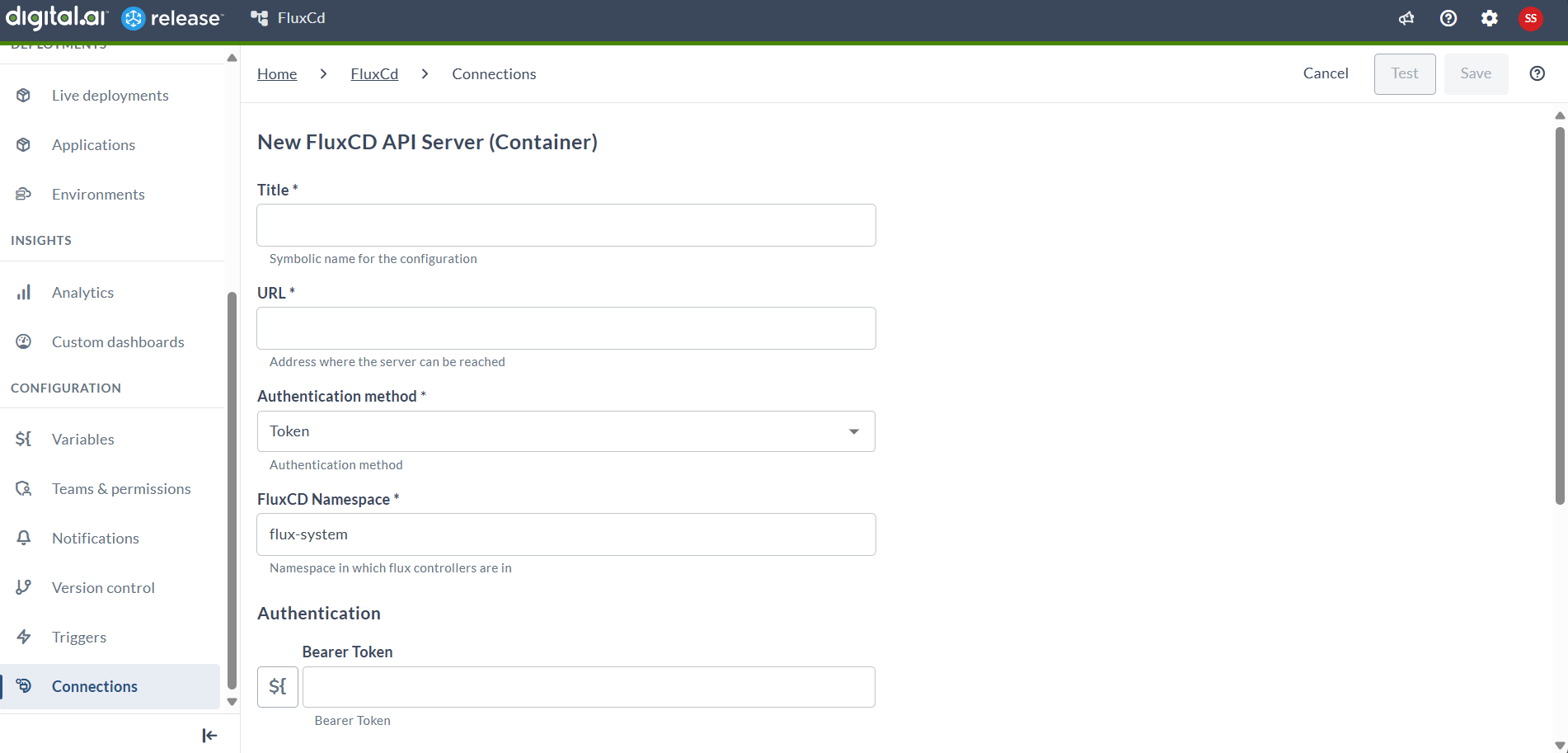 Create FluxCD server