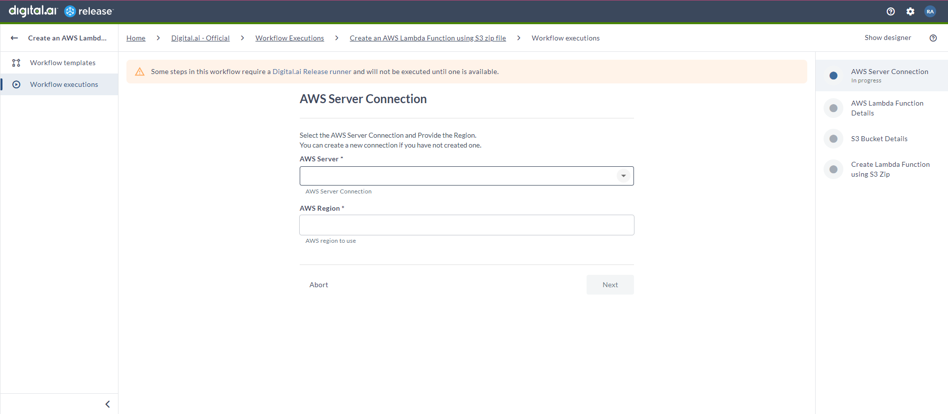 create-aws-lambda-connection