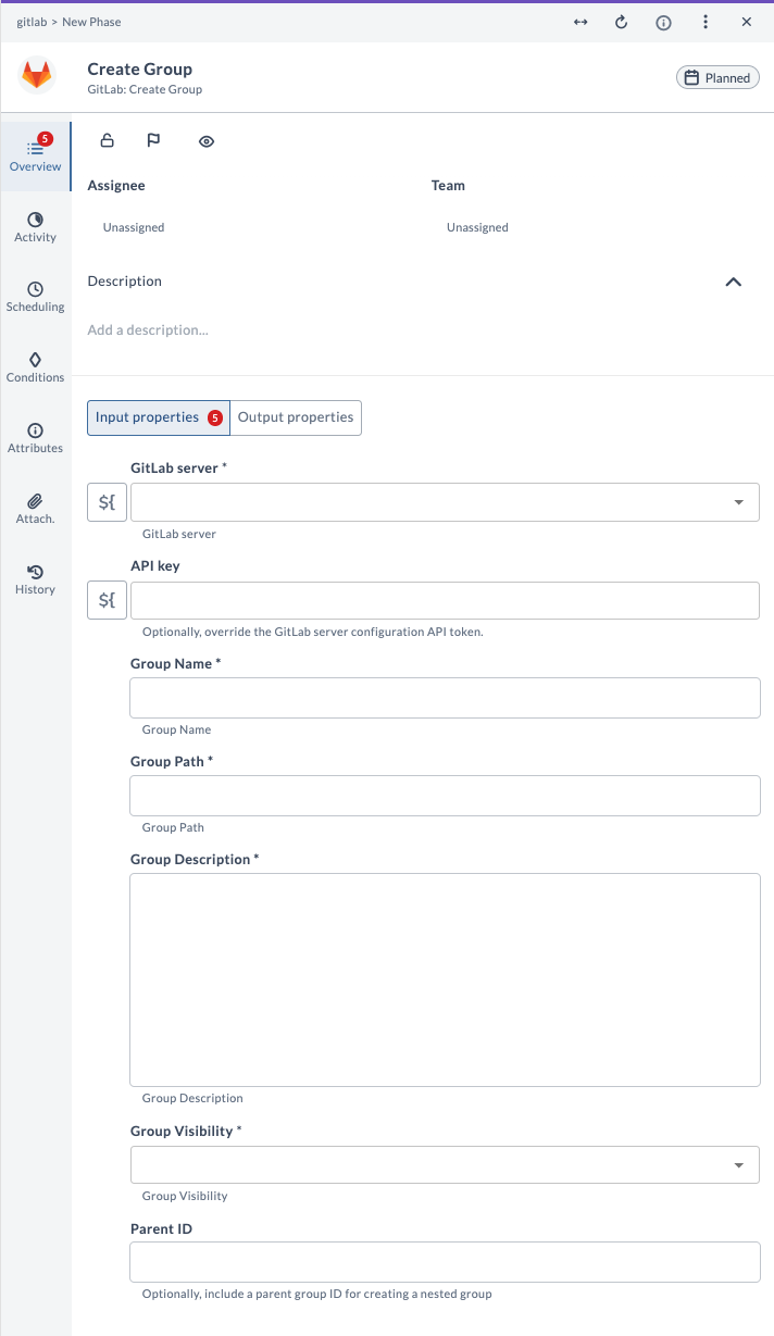 Create Group Input