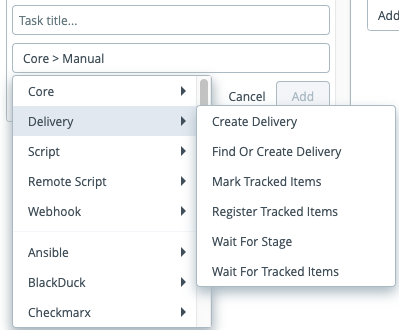 Delivery tasks