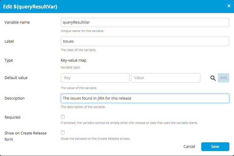 Edit variable