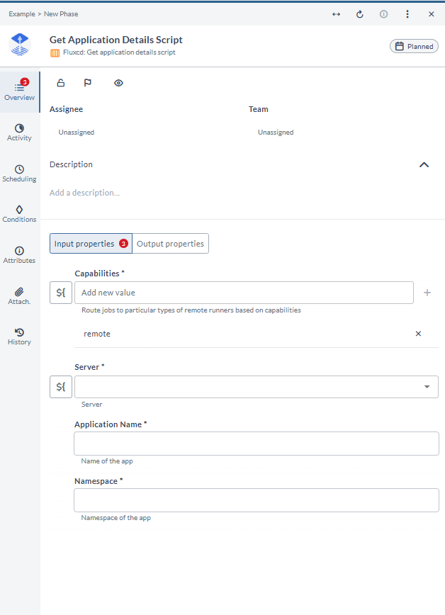 Get application details script