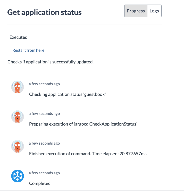 Get application status