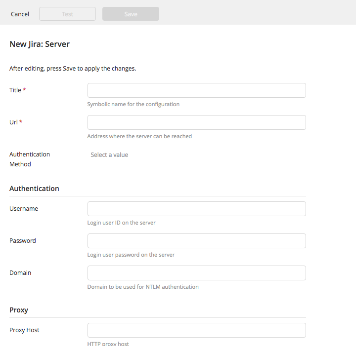 Configuration details