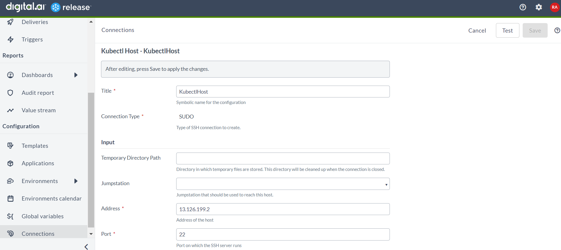 Kubectl Host Configuration