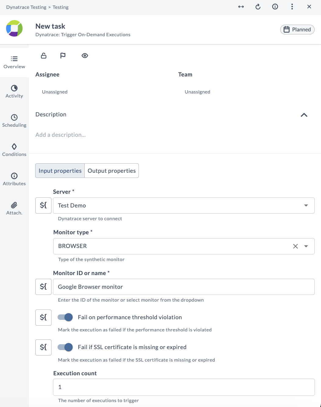 Trigger On-Demand Executions