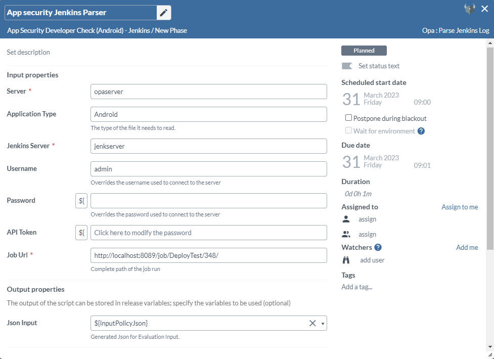 OPA Parse Jenkins Actions Log