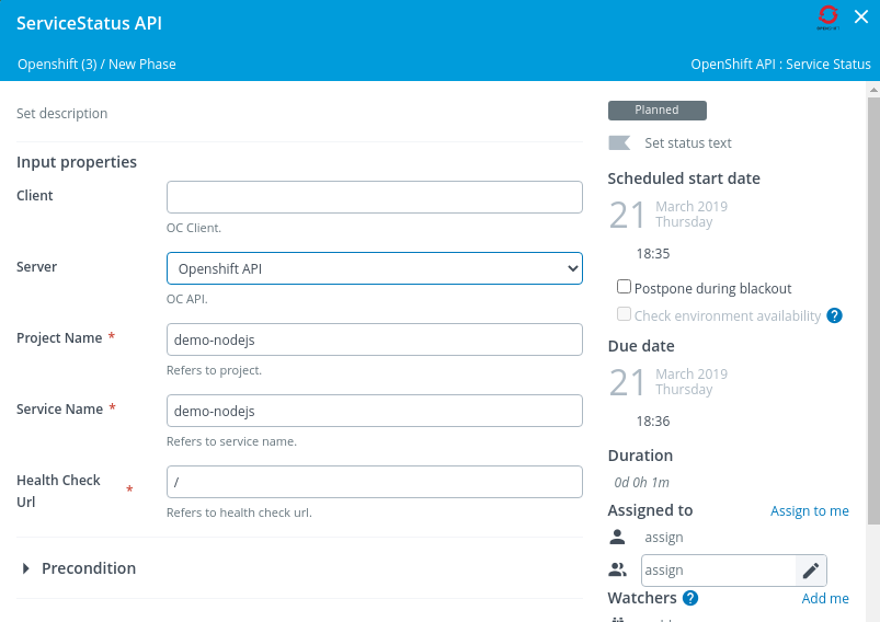 OpenShift Check Service