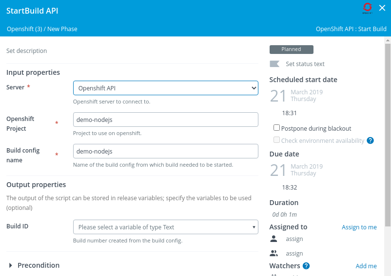 OpenShift Start Build