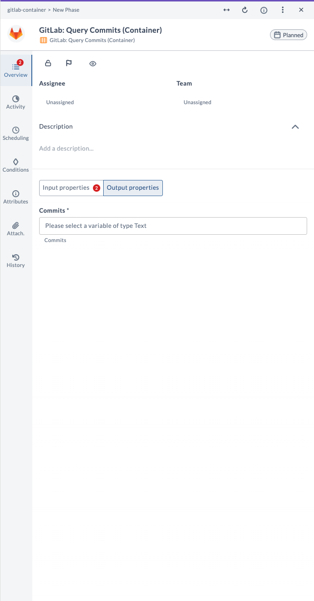 Query Commits Output