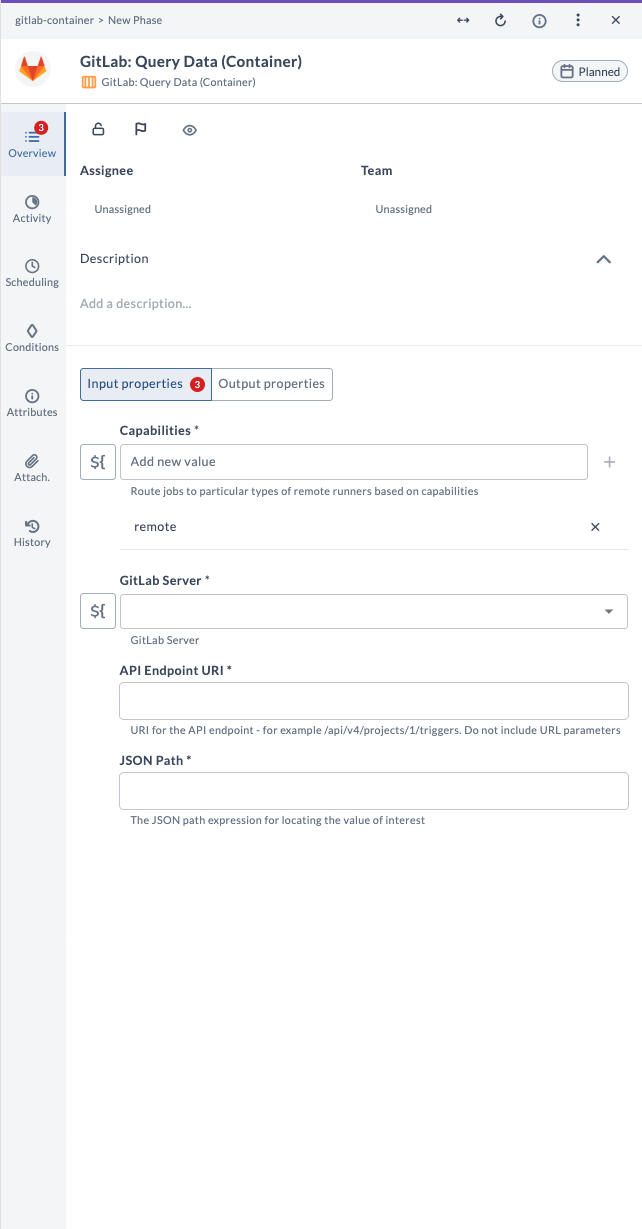 Query Data Input