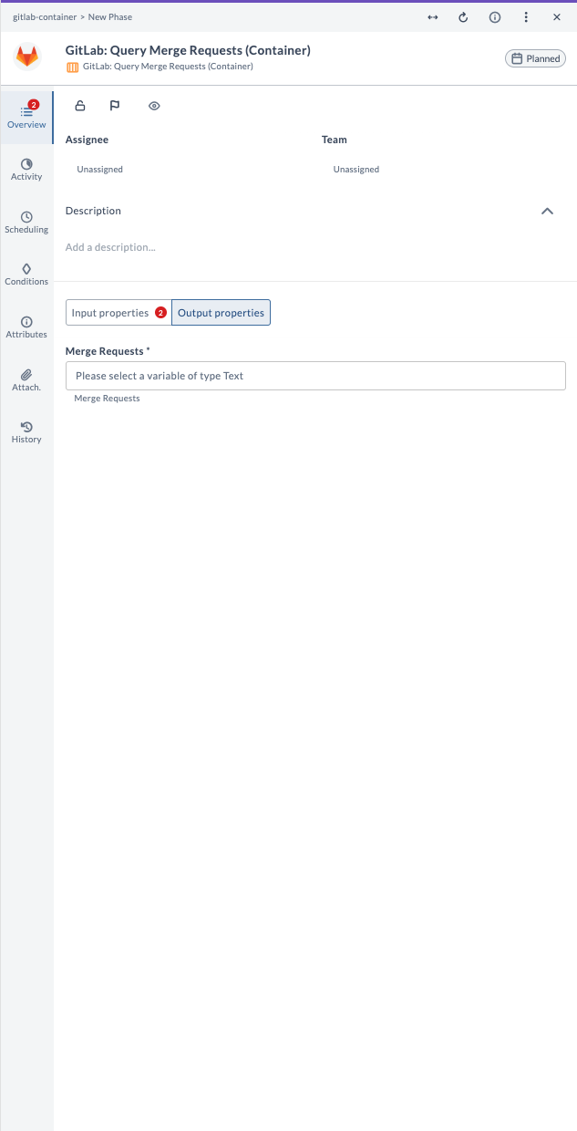 Query Merge Requests Output