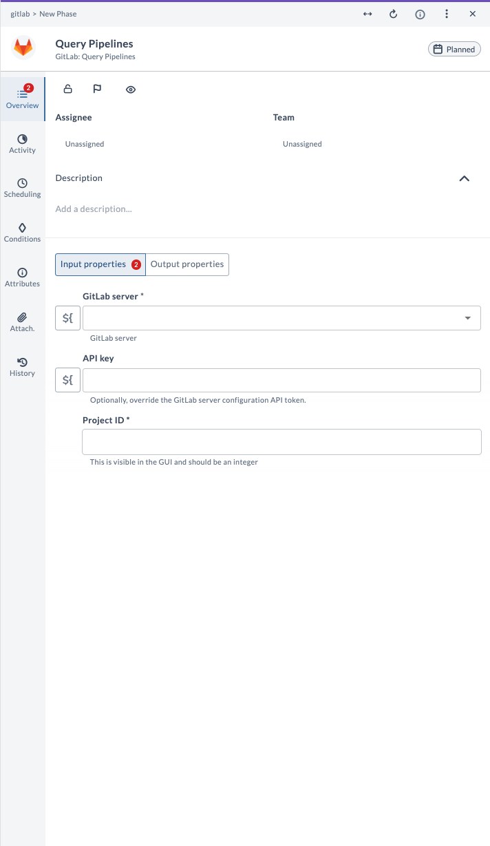 Query Pipelines Input