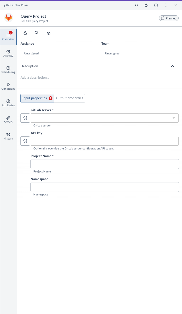 Query Project Input