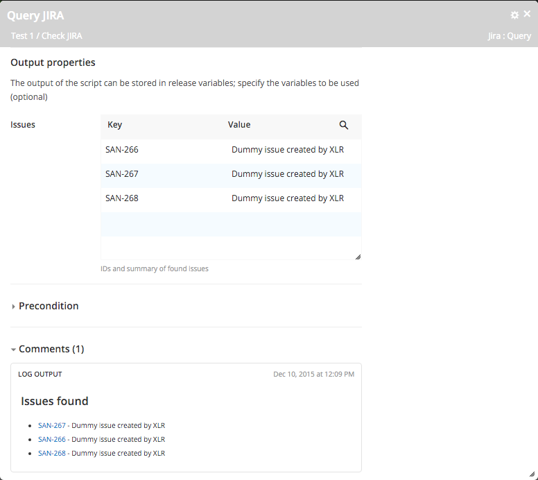 Query result