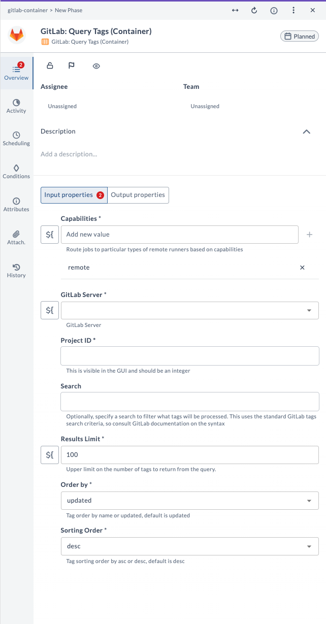 Query Tags Input
