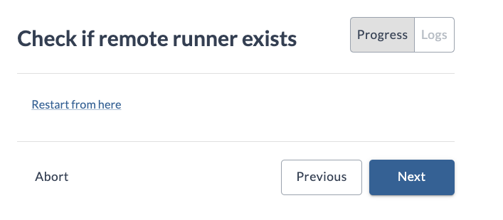 Check if runner exists