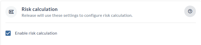 Risk calculation
