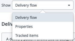 Show delivery pattern details