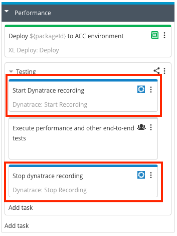 Start and stop recording