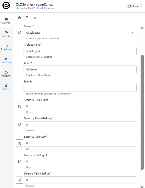 Add CxOSA Compliance task