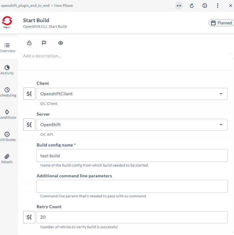 OpenShift Start Build