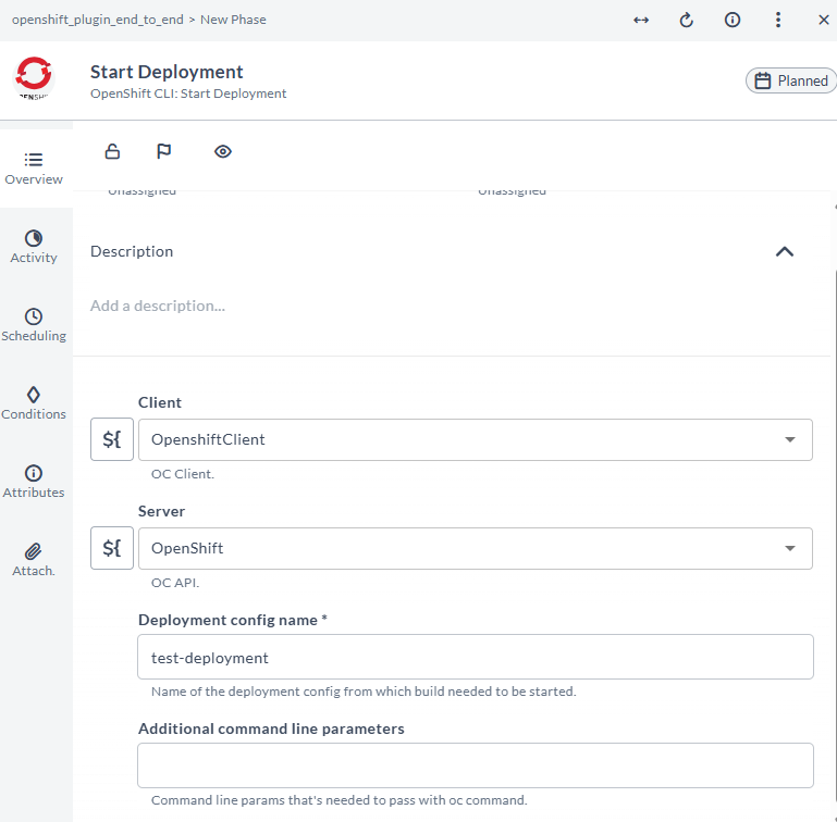 OpenShift Start Deployment