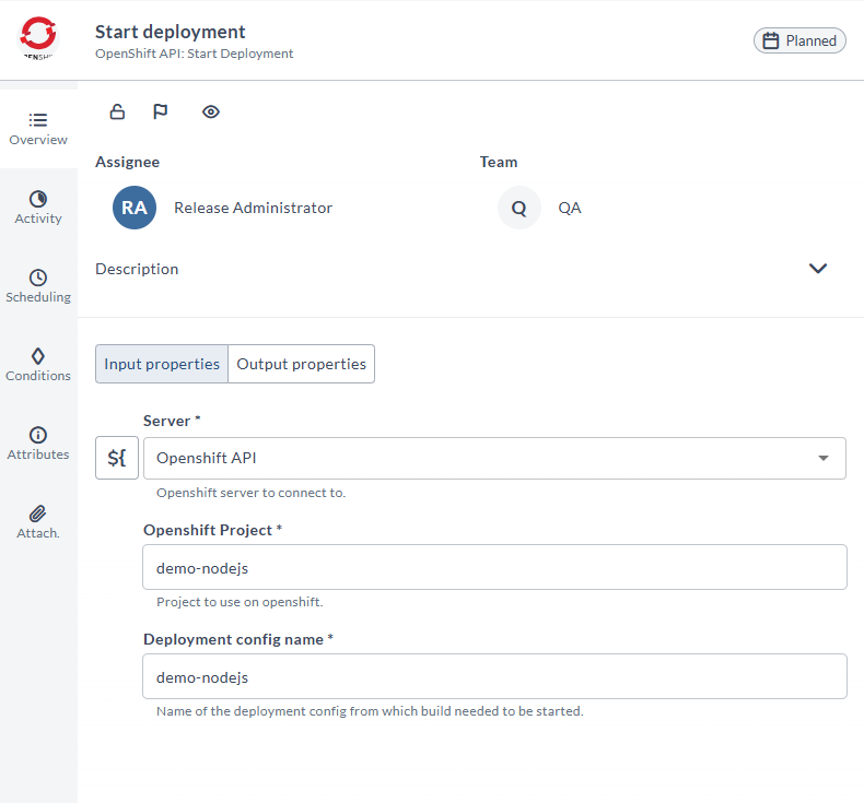 OpenShift Start Deployment