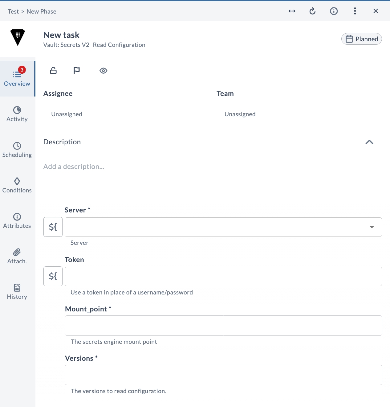 V2 Read Configuration Input Properties