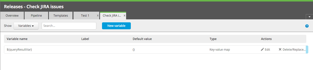 Variable overview