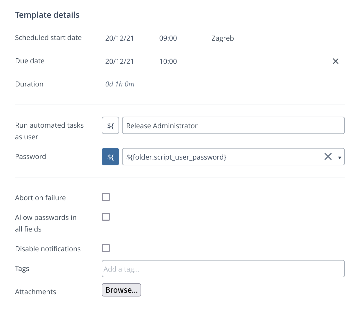 Password Variable